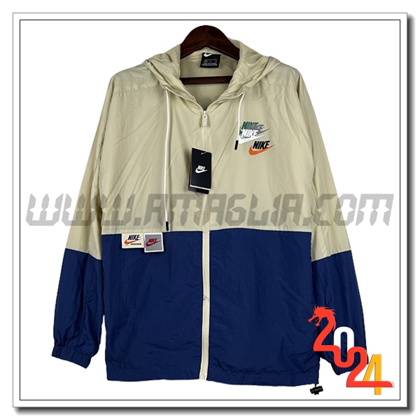 Giacca A Vento Nike Beige/Blu 2024 2025