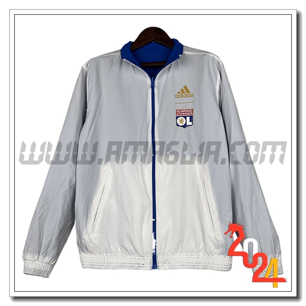 Giacca A Vento Lione Grigio/Bianco 2024 2025