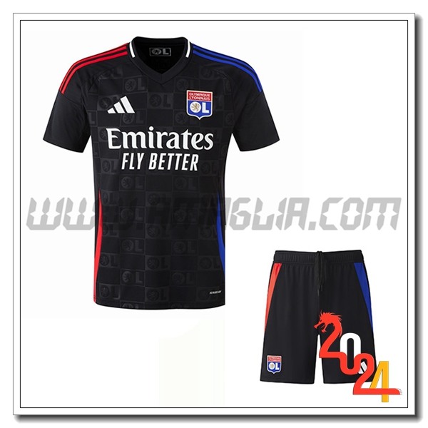 Kit Maglia Lyon Seconda + Pantaloncini 2024 2025