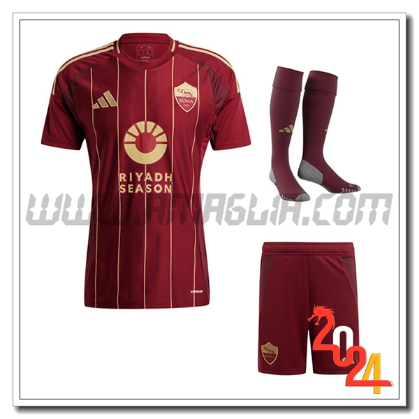 Kit Maglia AS Roma Prima (Pantaloncini + Calzini) 2024 2025