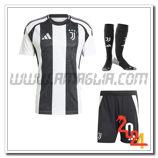 Kit Maglia Juventus Prima (Pantaloncini + Calzini) 2024 2025