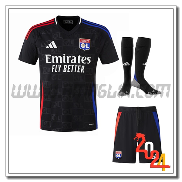 Kit Maglia Lyon Seconda (Pantaloncini + Calzini) 2024 2025