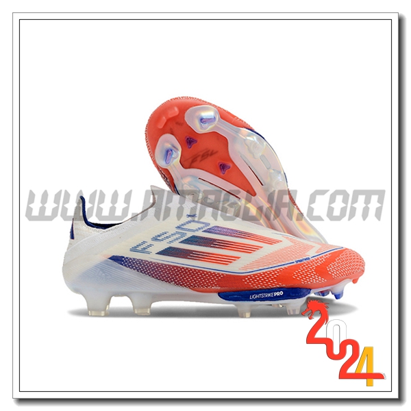 Adidas Scarpe Da Calcio F50+ FG Bianco/Arancia/Blu