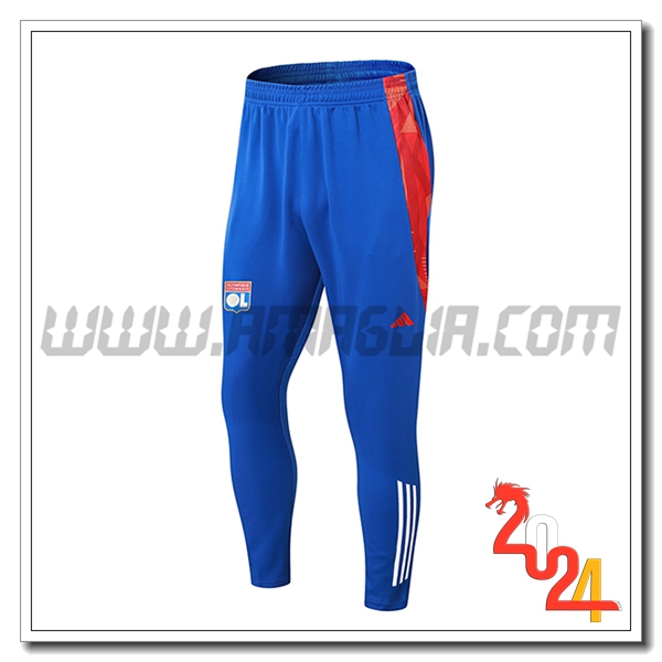 Pantaloni Da Allenamento Lione Blu/Rosso 2024 2025