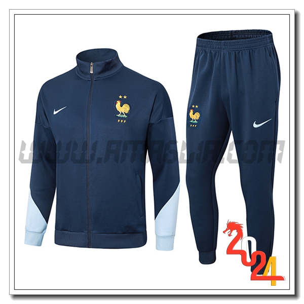 Tuta Allenamento Giacca Francia Blu Reale 2024 2025 -03