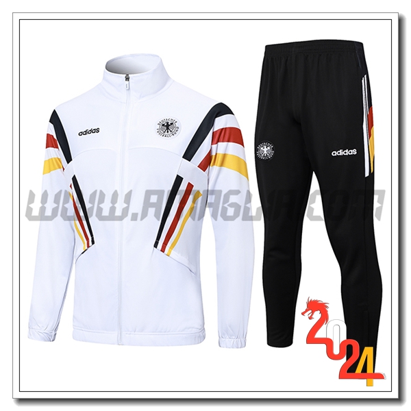 Tuta Allenamento Giacca Germania Bianco 2024 2025