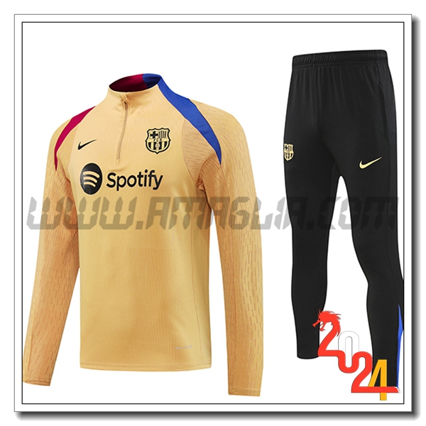 Tuta Allenamento FC Barcellona Marrone/Blu/Rosso 2024 2025