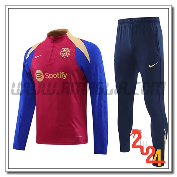 Tuta Allenamento FC Barcellona Rosso/Blu/Giallo 2024 2025 -03