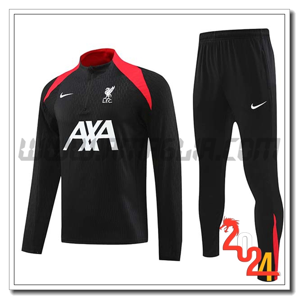 Tuta Allenamento FC Liverpool Nero/Rosso 2024 2025