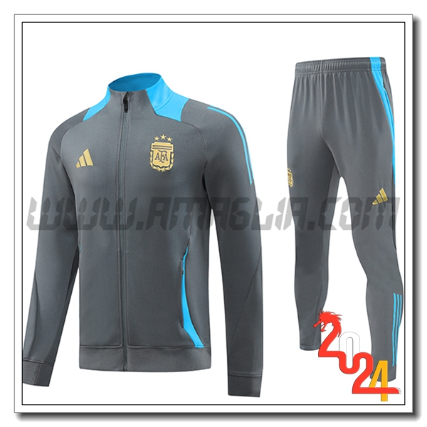 Tuta Allenamento Giacca Argentina Grigio/Blu 2024 2025