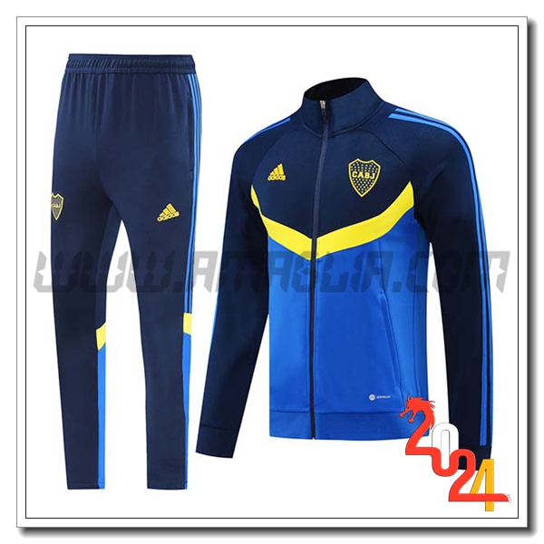 Tuta Allenamento Giacca Boca Juniors Blu/Giallo 2024 2025