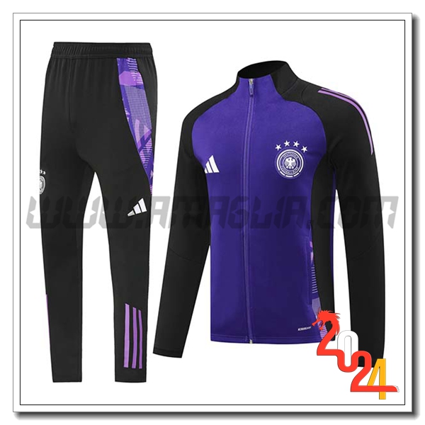 Tuta Allenamento Giacca Germania Nero/viola 2024 2025 -03