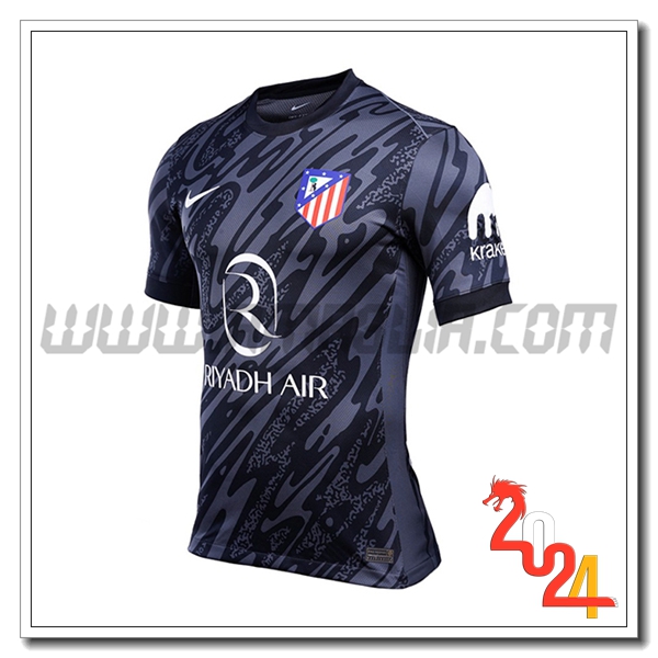 Maglia Calcio Portiere Atletico Madrid 2024 2025 Nero