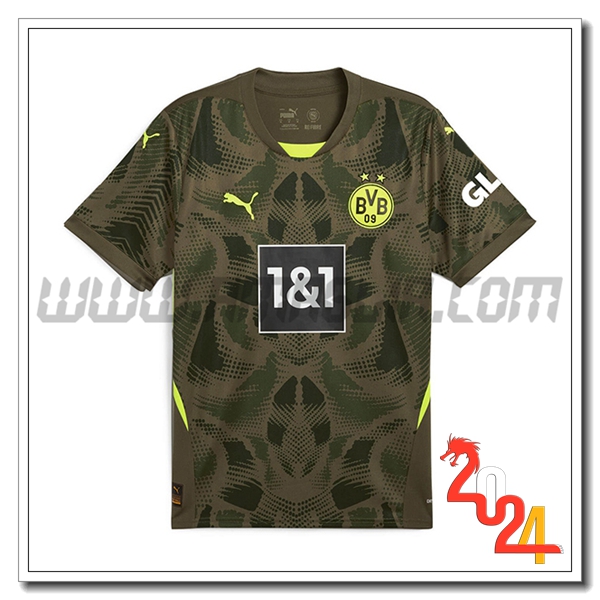 Maglia Calcio Portiere Dortmund 2024 2025 Verde