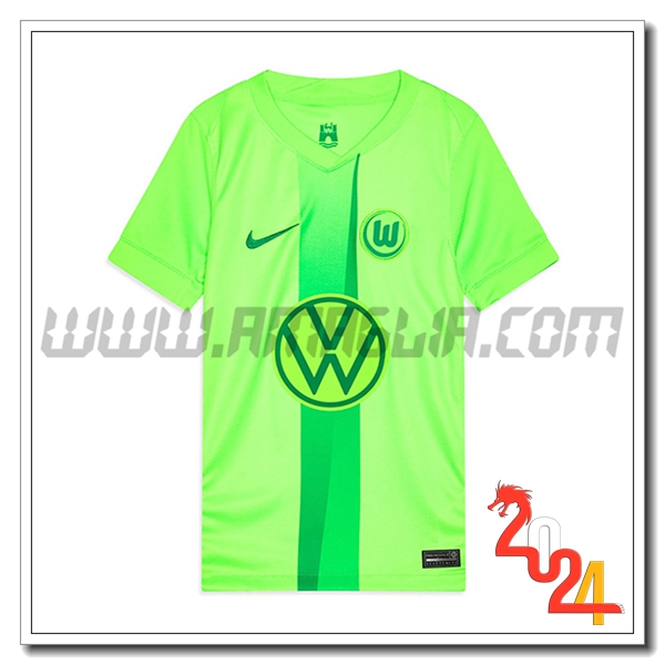 VfL Wolfsburg Prima Maglia Calcio 2024 2025