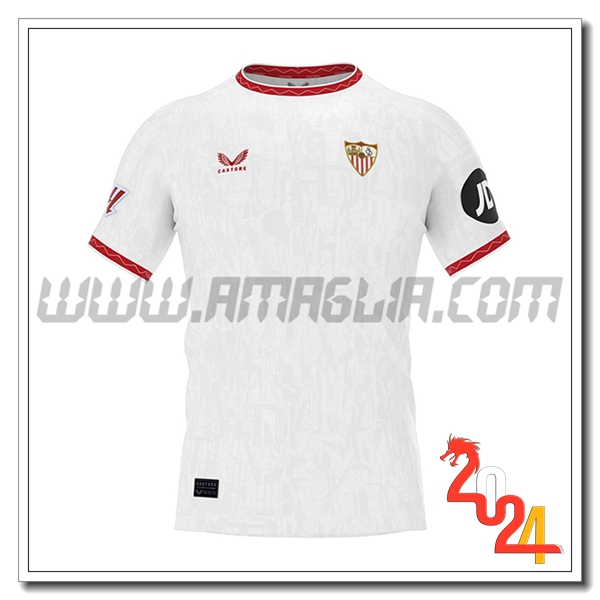 Sevilla FC Prima Maglia Calcio 2024 2025