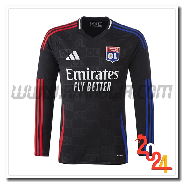 Seconda Nuovo Maglia Lyon Maniche lunghe 2024 2025