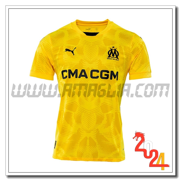 Maglia Calcio Portiere Marsiglia OM 2024 2025 Giallo