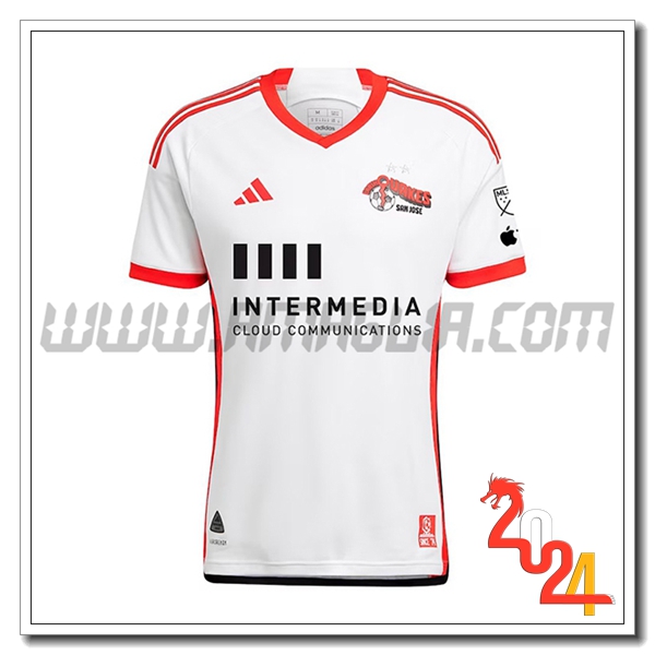 San Jose Earthquakes Seconda Maglia Calcio 2024 2025