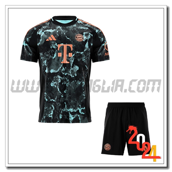 Nuovo Kit Maglia Bayern Monaco Bambino Seconda 2024 2025
