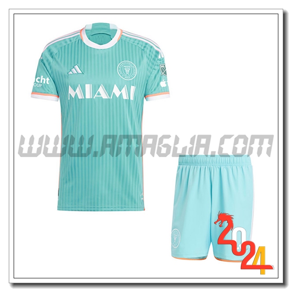 Nuovo Kit Maglia Inter Miami CF Bambino Terzo 2024 2025