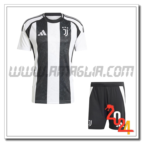 Nuovo Kit Maglia Juventus Bambino Prima 2024 2025