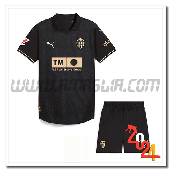 Nuovo Kit Maglia Valencia CF Bambino Seconda 2024 2025