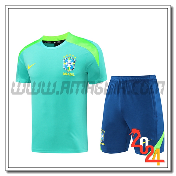 Kit Maglia Allenamento Brasile Verde 2024 2025