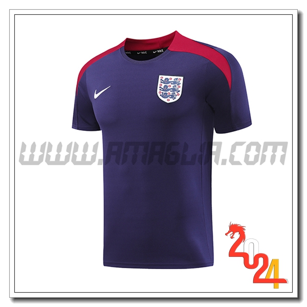 T Shirt Allenamento Inghilterra viola/Rosso 2024 2025
