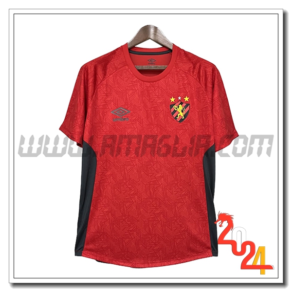 T Shirt Allenamento Sport Recife Rosso/Nero 2024 2025