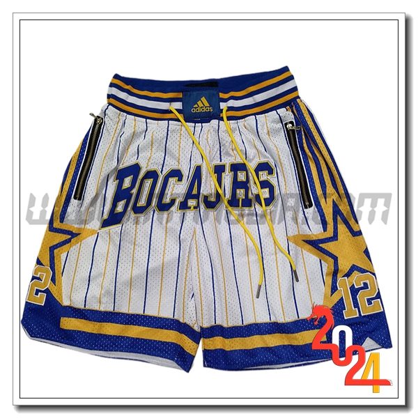 Pantaloncini NBA Indiana Pacers 2024/25 Bianco/Blu/Giallo