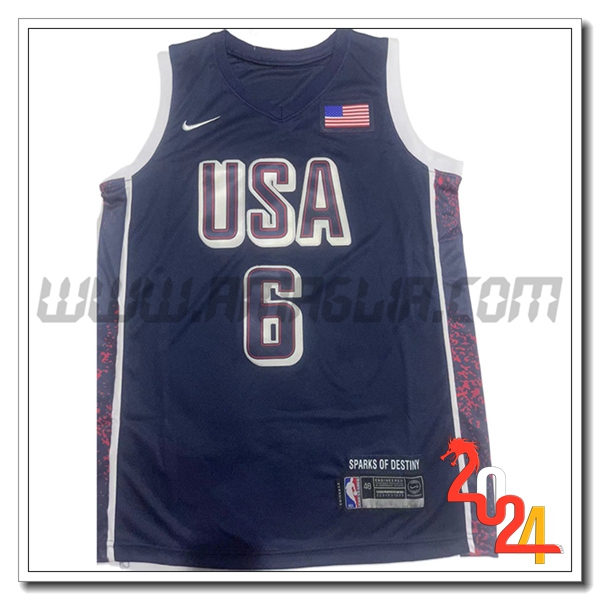 Maglia USA (JAMES #6) 2024/25 Blu Scuro