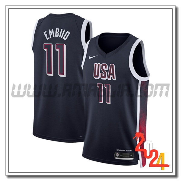 Maglia USA (EMBIID #11) 2024/25 Nero