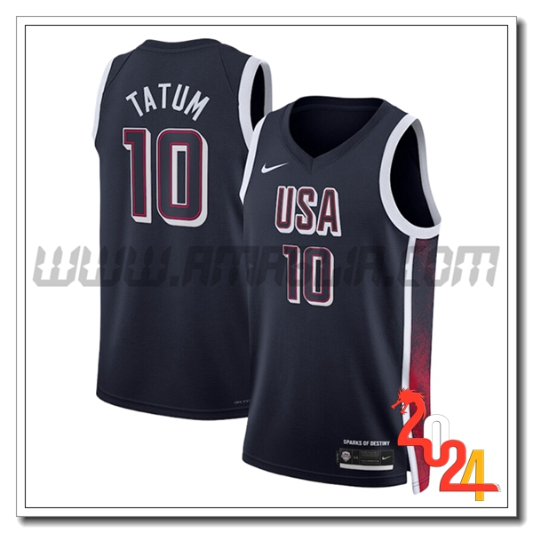Maglia USA (TATUM #10) 2024/25 Nero