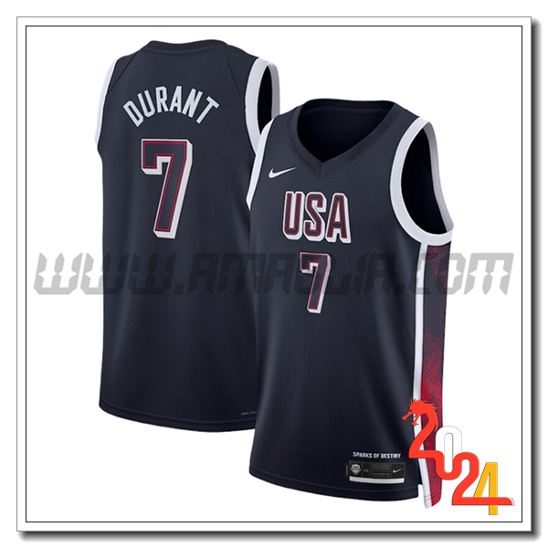 Maglia USA (DURANT #7) 2024/25 Nero