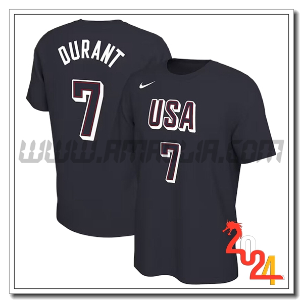 Maglia USA (DURANT #7) 2024/25 Nero -02