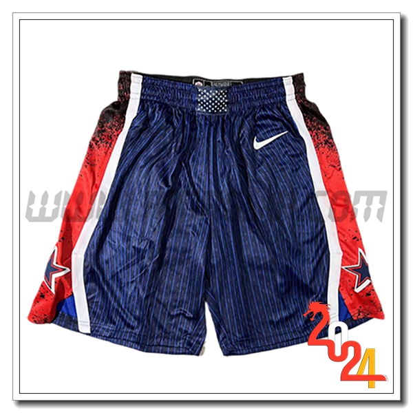 Pantaloncini NBA USA 2024/25 Blu Scuro