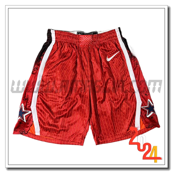 Pantaloncini NBA USA 2024/25 Rosso