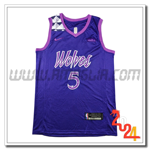 Maglia Minnesota Timberwolves (EDWARDS #5) 2024/25 viola