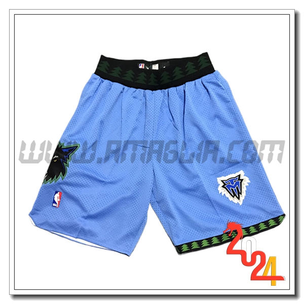 Pantaloncini NBA Minnesota Timberwolves 2024/25 Blu -05
