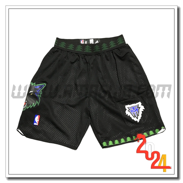 Pantaloncini NBA Minnesota Timberwolves 2024/25 Nero