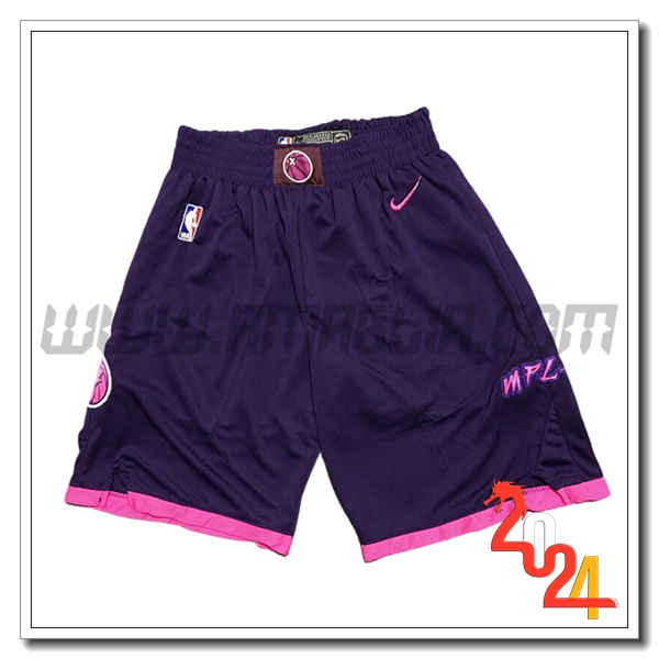 Pantaloncini NBA Minnesota Timberwolves 2024/25 viola
