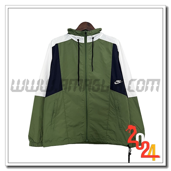 Giacca A Vento Nike Verde/Blu/Bianco 2024 2025