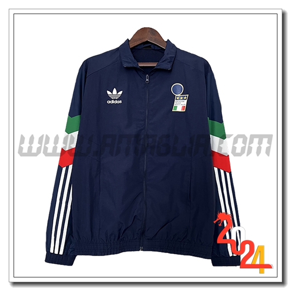 Giacca A Vento Italia Blu Scuro 2024 2025