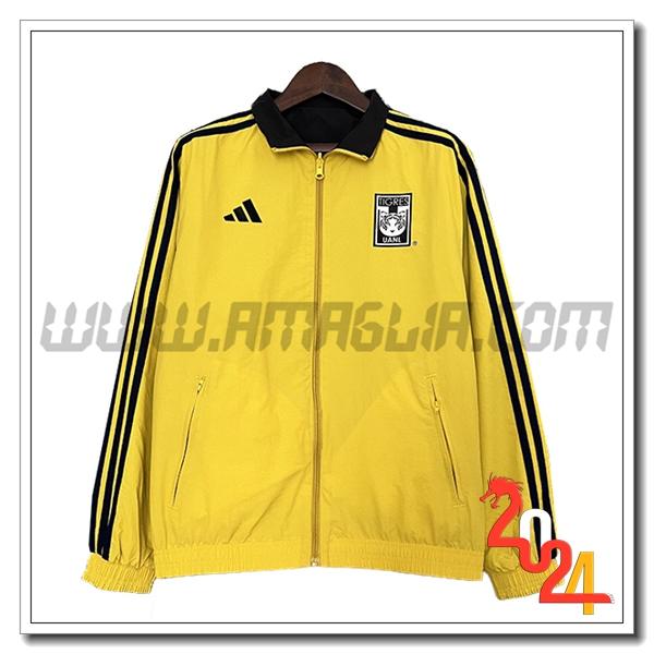 Giacca A Vento Tigres UANL Giallo/Nero 2024 2025