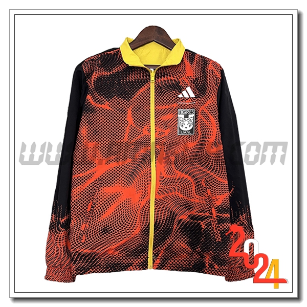 Giacca A Vento Tigres UANL Rosso/Nero 2024 2025