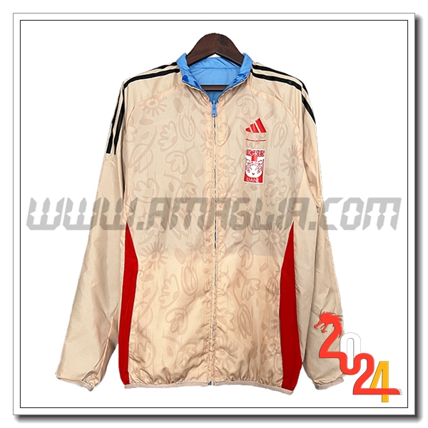 Giacca A Vento Tigres UANL Marrone/Rosso/Nero 2024 2025