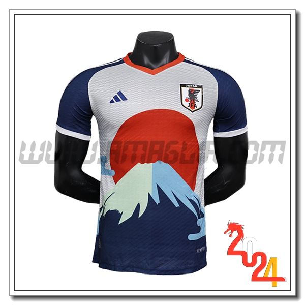 Maglia Squadra Giappone Edizione speciale 2024 2025 Bianco/Rosso/Blu