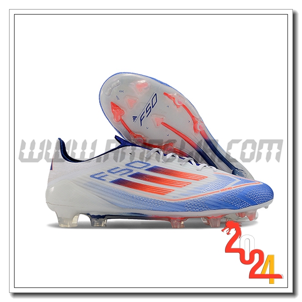 Adidas Scarpe Da Calcio F50 ELITE FG Bianco/Arancia/Blu