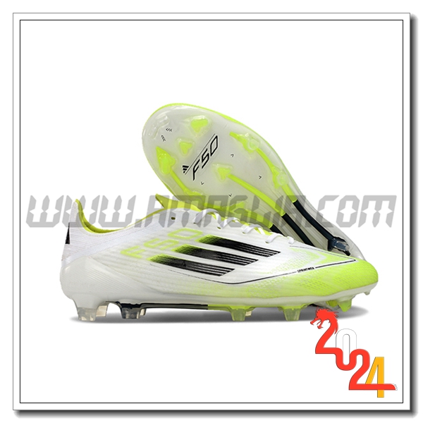 Adidas Scarpe Da Calcio F50 ELITE FG Bianco/Verde/Nero